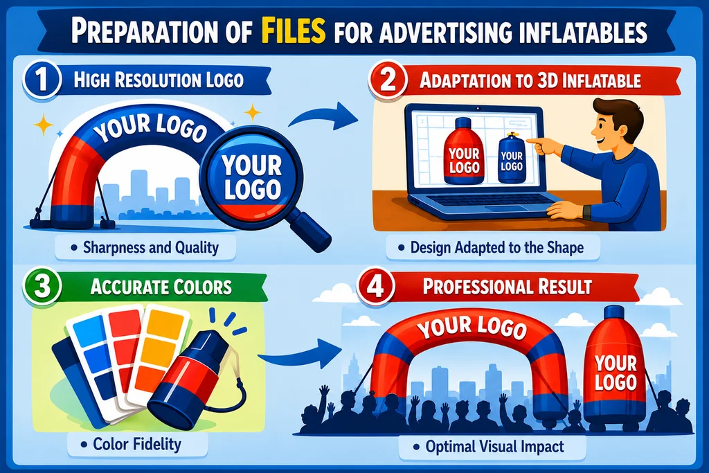 Vector artwork for advertising inflatables