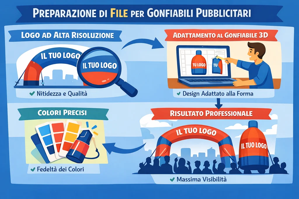 File vettoriale per gonfiabili pubblicitari
