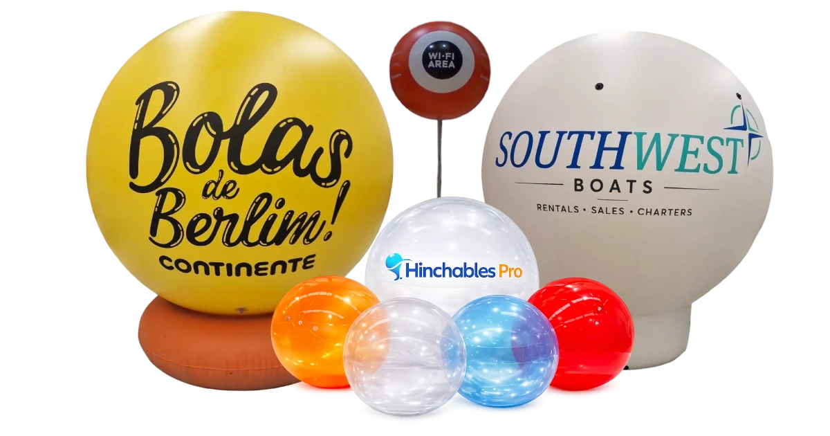 Esferas hinchables hinchable publicitario