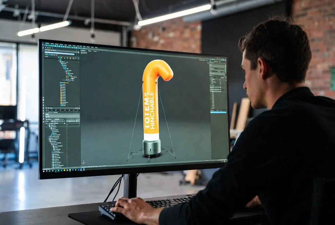 Proceso de diseño técnico de hinchables personalizados